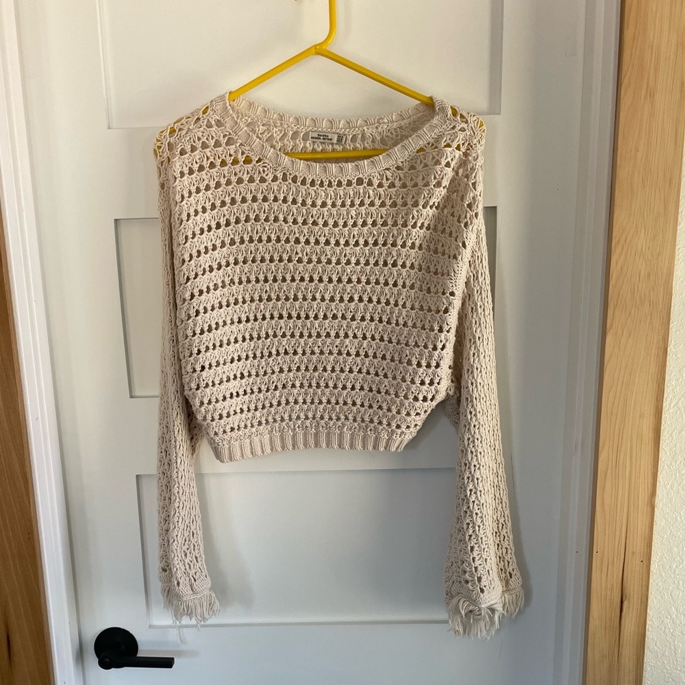Crocheted crop top